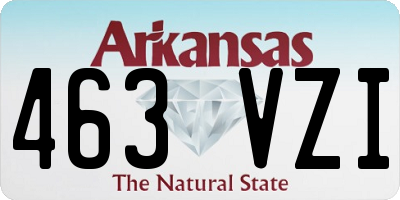 AR license plate 463VZI