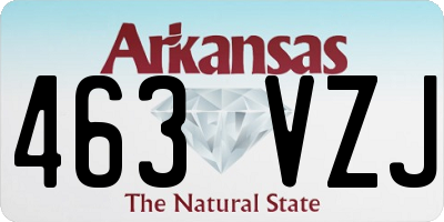 AR license plate 463VZJ