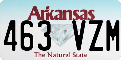 AR license plate 463VZM