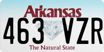 AR license plate 463VZR