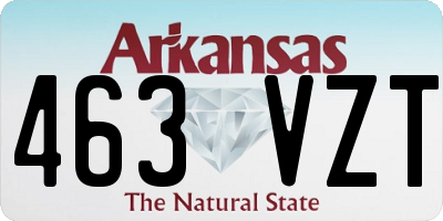 AR license plate 463VZT