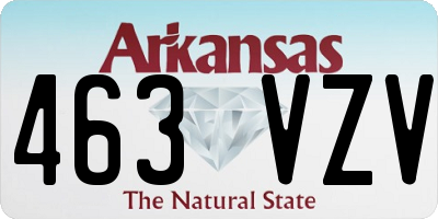 AR license plate 463VZV