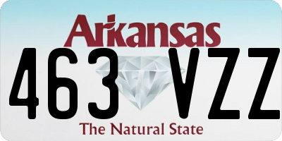 AR license plate 463VZZ