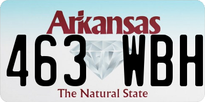 AR license plate 463WBH