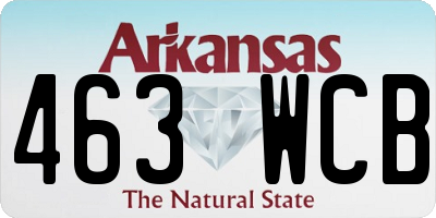 AR license plate 463WCB