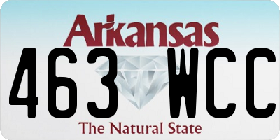 AR license plate 463WCC