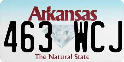 AR license plate 463WCJ