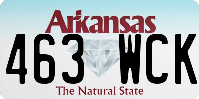 AR license plate 463WCK