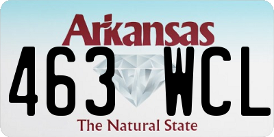 AR license plate 463WCL