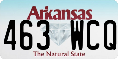 AR license plate 463WCQ