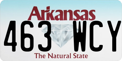 AR license plate 463WCY