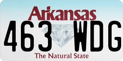 AR license plate 463WDG