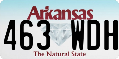 AR license plate 463WDH