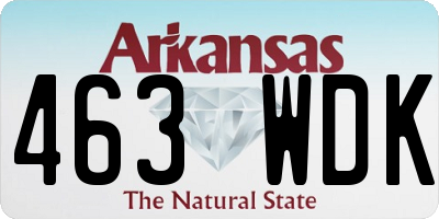 AR license plate 463WDK