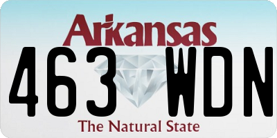 AR license plate 463WDN