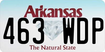 AR license plate 463WDP