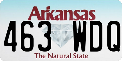 AR license plate 463WDQ