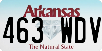 AR license plate 463WDV