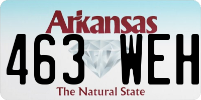 AR license plate 463WEH