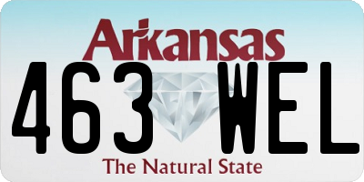 AR license plate 463WEL