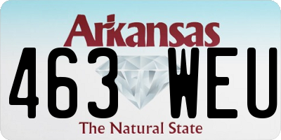 AR license plate 463WEU