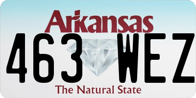 AR license plate 463WEZ