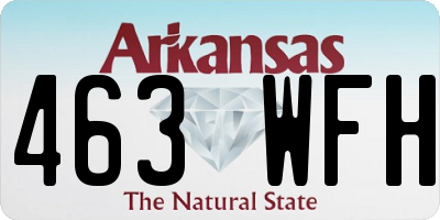 AR license plate 463WFH