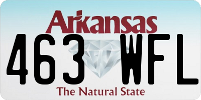 AR license plate 463WFL