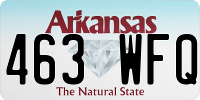 AR license plate 463WFQ