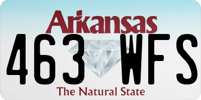 AR license plate 463WFS