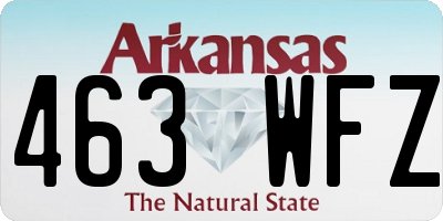 AR license plate 463WFZ