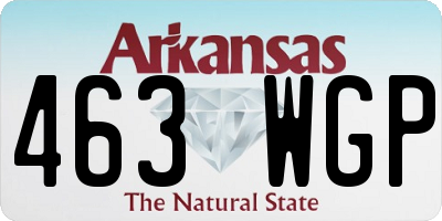 AR license plate 463WGP
