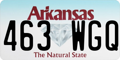 AR license plate 463WGQ