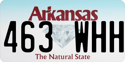 AR license plate 463WHH