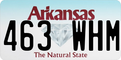 AR license plate 463WHM
