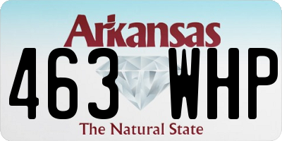 AR license plate 463WHP