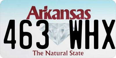 AR license plate 463WHX