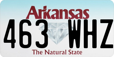 AR license plate 463WHZ