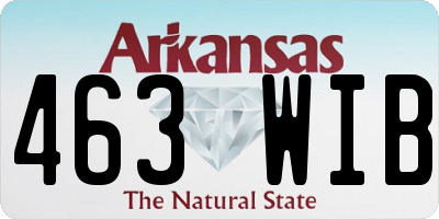 AR license plate 463WIB