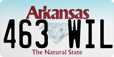 AR license plate 463WIL