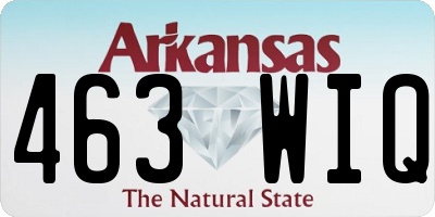 AR license plate 463WIQ