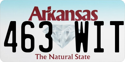 AR license plate 463WIT