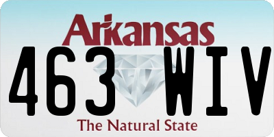 AR license plate 463WIV