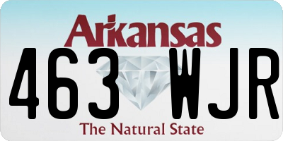 AR license plate 463WJR