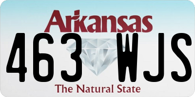 AR license plate 463WJS