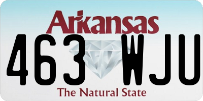 AR license plate 463WJU