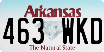 AR license plate 463WKD