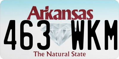 AR license plate 463WKM