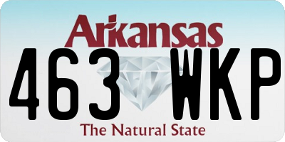 AR license plate 463WKP