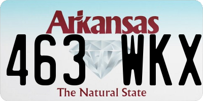 AR license plate 463WKX